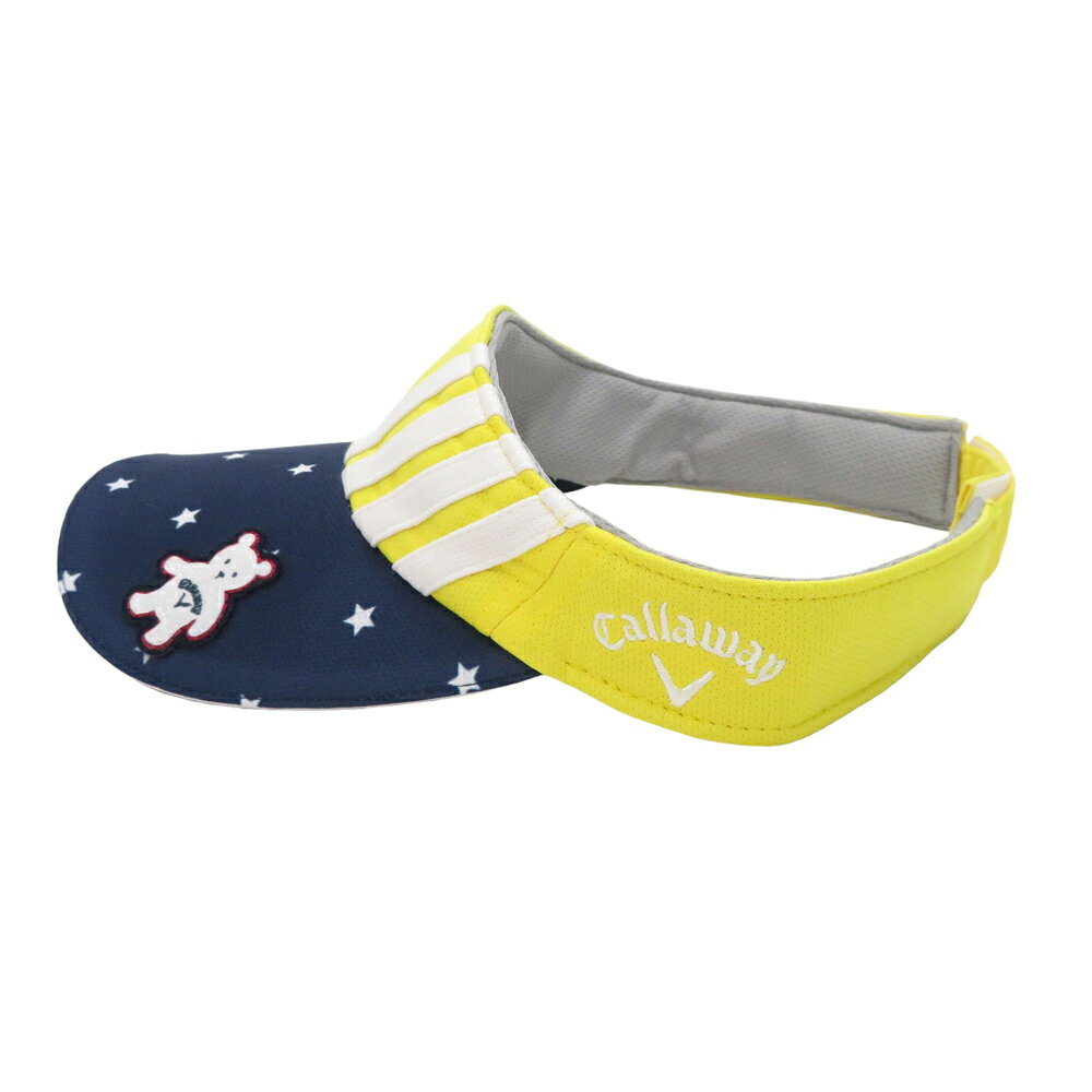 CALLAWAY キャロウェイ 241-9184814 サンバイザー 総柄 イエロー系 FR 【中古】ゴルフウェア