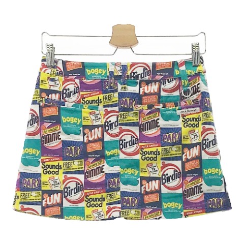 JACK BUNNY ジャックバニー インナー付 スカート 総柄 ホワイト系 0 【中古】ゴルフウェア レディース