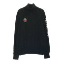 PEARLY GATES パーリーゲイツ タートルネック ニットセーター ブラック系 1 【中古】ゴルフウェア レディース