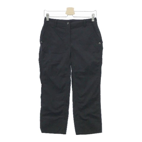 ADABAT アダバット クロップドパンツ ブラック系 38 【中古】ゴルフウェア レディース