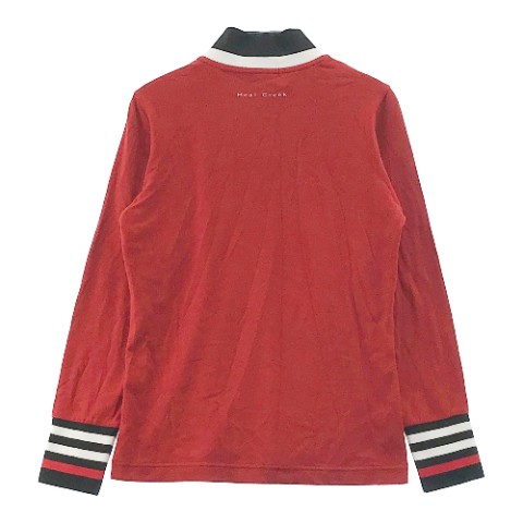 HEAL CREEK ヒールクリーク ハーフジップ長袖Tシャツ レッド系 40 【中古】ゴルフウェア レディース