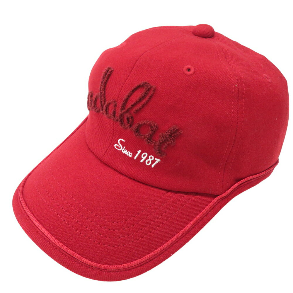 ADABAT アダバット キャップ レッド系 【中古】ゴルフウェア