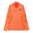 NEW BALANCE ニューバランス 2022年モデル ハイネック 長袖Tシャツ オレンジ系 4 【中古】ゴルフウェア メンズ