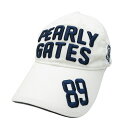 PEARLY GATES パーリーゲイツ キャップ ホワイト系 FR 【中古】ゴルフウェア