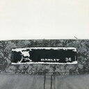 OAKLEY オークリー 422084JP ストレッチパンツ スカル刺繍 総柄 グレー系 34 【中古】ゴルフウェア メンズ 3