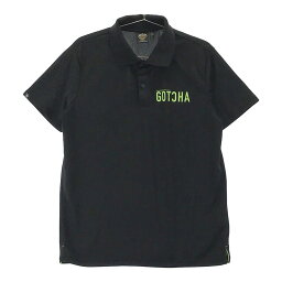 GOTCHA ガッチャ 半袖ポロシャツ ブラック系 M 【中古】ゴルフウェア メンズ