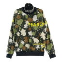 PEARLY GATES パーリーゲイツ 蓄熱ツインスニード 総柄 カーキ系 4 【中古】ゴルフウェア メンズ