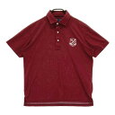 23区GOLF ニジュウサンクゴルフ 半袖ポロシャツ レッド系 L 【中古】ゴルフウェア メンズ