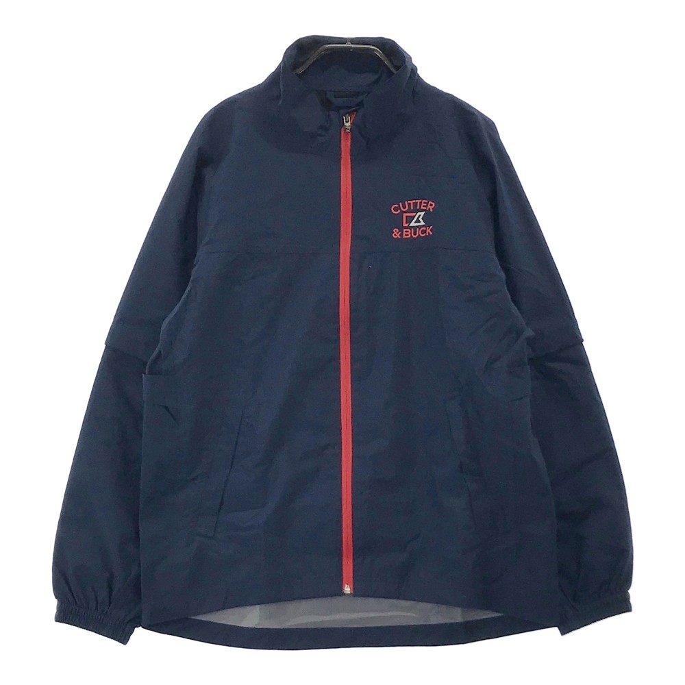 CUTTER&BUCK カッターアンドバック 2WAY レインウェア セットアップ ネイビー系 L 【中古】ゴルフウェア メンズ