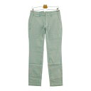 JACK BUNNY ジャックバニー ストレッチパンツ ストライプ柄 グリーン系 4 【中古】ゴルフウェア メンズ(4)