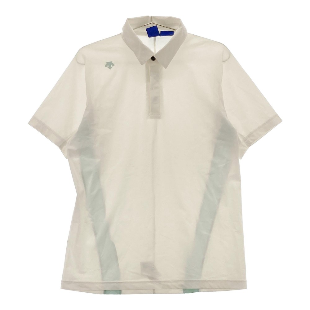 DESCENTE GOLF デサントゴルフ 2022年モデル 半袖ポロシャツ ホワイト系 M 【中古】ゴルフウェア メンズ