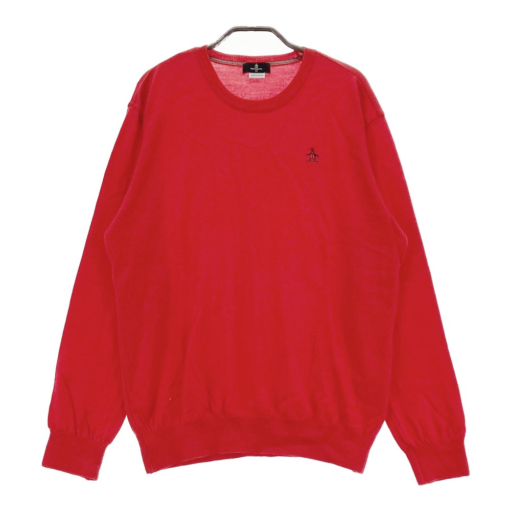 MUNSING WEAR マンシングウェア GWMK420 ニット セーター レッド系 LL 【中古】ゴルフウェア メンズ