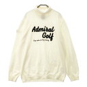 ADMIRAL アドミラル タートルネック ニット セーター ホワイト系 XL 【中古】ゴルフウェア メンズ