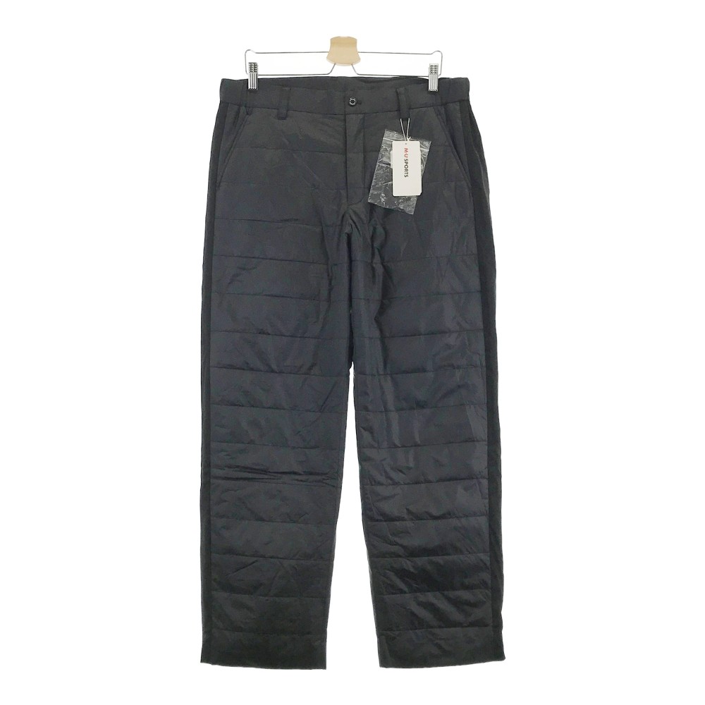 M.U SPORTS エムユースポーツ 中綿裏起毛パンツ ブラック系 56 【中古】ゴルフウェア メンズ