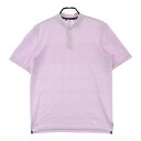 ADIDAS GOLF アディダスゴルフ 2022年 半袖ノーカラーポロシャツ ピンク系 M 【中古】ゴルフウェア メンズ(4)