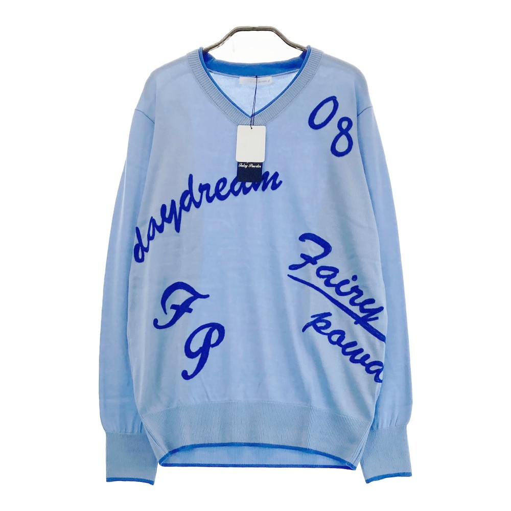 FAIRY POWDER フェアリーパウダー FP22-5105B ニット セーター ブルー系 4 【中古】ゴルフウェア メンズ