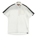 NEW BALANCE ニューバランス ハーフジップ半袖Tシャツ ホワイト系 4 【中古】ゴルフウェア メンズ