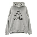 ADIDAS GOLF アディダスゴルフ HA1331 フーディ パーカー グレー系 M 【中古】ゴルフウェア メンズ