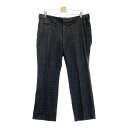 CUTTER&BUCK カッターアンドバック CBM8157 ストレッチパンツ グレンチェック柄 グレー系 96 【中古】ゴルフウェア メンズ