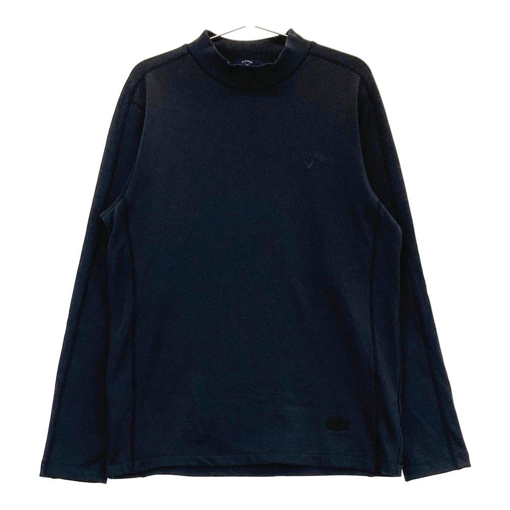 CALLAWAY キャロウェイ 裏起毛モックネック長袖Tシャツ グレー系 LL 【中古】ゴルフウェア メンズ