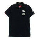 ROUGH SWELL ラフアンドスウェル ×EVISU 襟付き 半袖Tシャツ ブラック系 S 【中古】ゴルフウェア メンズ