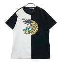 DANCE WITH DRAGON ダンスウィズドラゴン D1-125308 半袖Tシャツ 総柄 ブラック系 3 【中古】ゴルフウェア メンズ