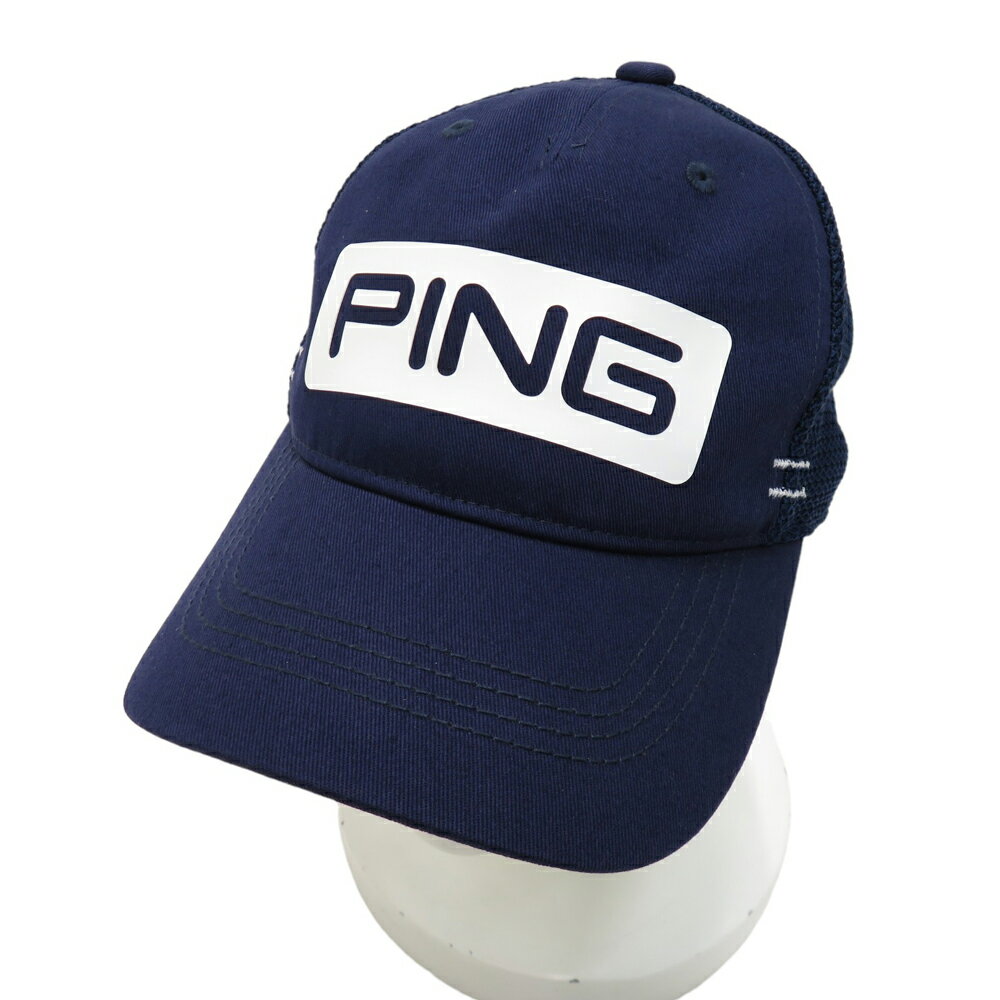 PING ピン メッシュキャップ ネイビー系 ONE SIZE 【中古】ゴルフウェア