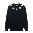 GIVENCHY ジバンシィ 7503 503 ニットセーター 星柄 ブラック系 M 【中古】メンズ