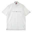 TOMMY HILFIGER GOLF トミー ヒルフィガーゴルフ ハイネック 半袖Tシャツ ホワイト系 M 【中古】ゴルフウェア メンズ