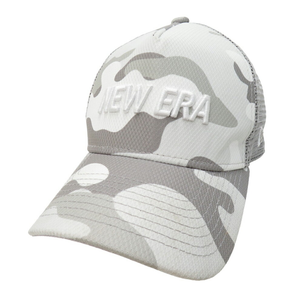 NEW ERA ニューエラ メッシュキャップ カモフラ 迷彩柄 グレー系 【中古】ゴルフウェア