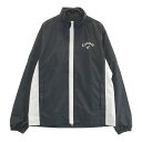 CALLAWAY キャロウェイ 2WAY レインウェア 上下セット ブラック系 S 【中古】ゴルフウェア メンズ