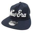 NEW ERA ニューエラ メッシュ フラットキャップ ネイビー系 【中古】ゴルフウェア