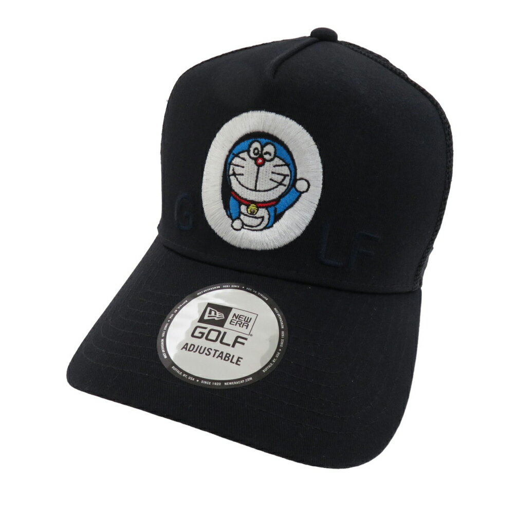 NEW ERA ニューエラ ×ドラえもん メッシュキャップ ブラック系 【中古】ゴルフウェア