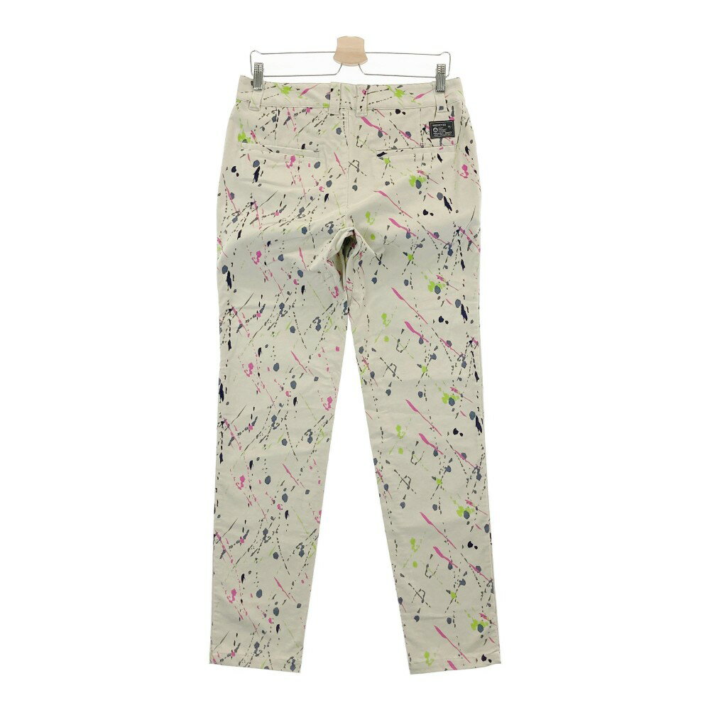 ARCHIVIO アルチビオ A327004 2023年モデル コーデュロイパンツ ペイント総柄 ベージュ系 46 【中古】ゴルフウェア メンズ