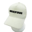 BRIEFING GOLF ブリーフィング 2022年モデル キャップ コーデュロイ ホワイト系 FREE 【中古】ゴルフウェア