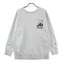 BEAMS GOLF ビームスゴルフ ×Champion スウェットトレーナー REVERSE WEAVE グレー系 X-LARGE 【中古】ゴルフウェア メンズ