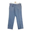 CUTTER&BUCK カッターアンドバック 中綿パンツ チェック柄 ネイビー系 88 【中古】ゴルフウェア メンズ(4)