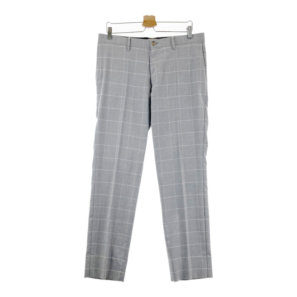 MUNSING WEAR マンシングウェア GWMK805 ストレッチパンツ 格子柄 グレー系 85 【中古】ゴルフウェア メンズ