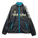 FILA GOLF フィラゴルフ 2WAY 裏メッシュ ナイロンジャケット ブラック系 LL 【中古】ゴルフウェア メンズ