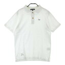 ROSASEN ロサーセン 044-22443 半袖ポロシャツ メッシュ ホワイト系 M 【中古】ゴルフウェア メンズ(4)