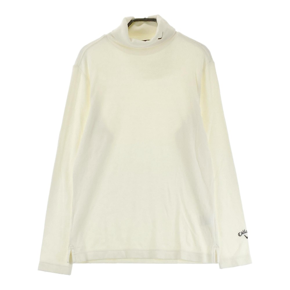 CALLAWAY キャロウェイ タートルネック ニットセーター ホワイト系 M 【中古】ゴルフウェア メンズ