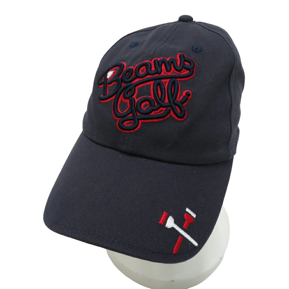 BEAMS GOLF ビームスゴルフ キャップ ネイビー系 【中古】ゴルフウェア