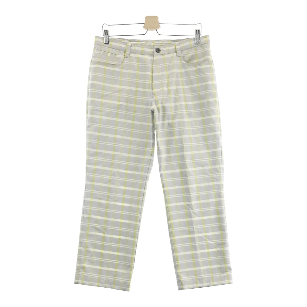LECOQ GOLF ルコックゴルフ ストレッチパンツ チェック柄 グレー系 85 【中古】ゴルフウェア メンズ