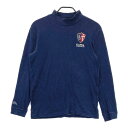 KAPPA GOLF カッパゴルフ ハイネック 長袖Tシャツ ネイビー系 M 【中古】ゴルフウェア メンズ(4)