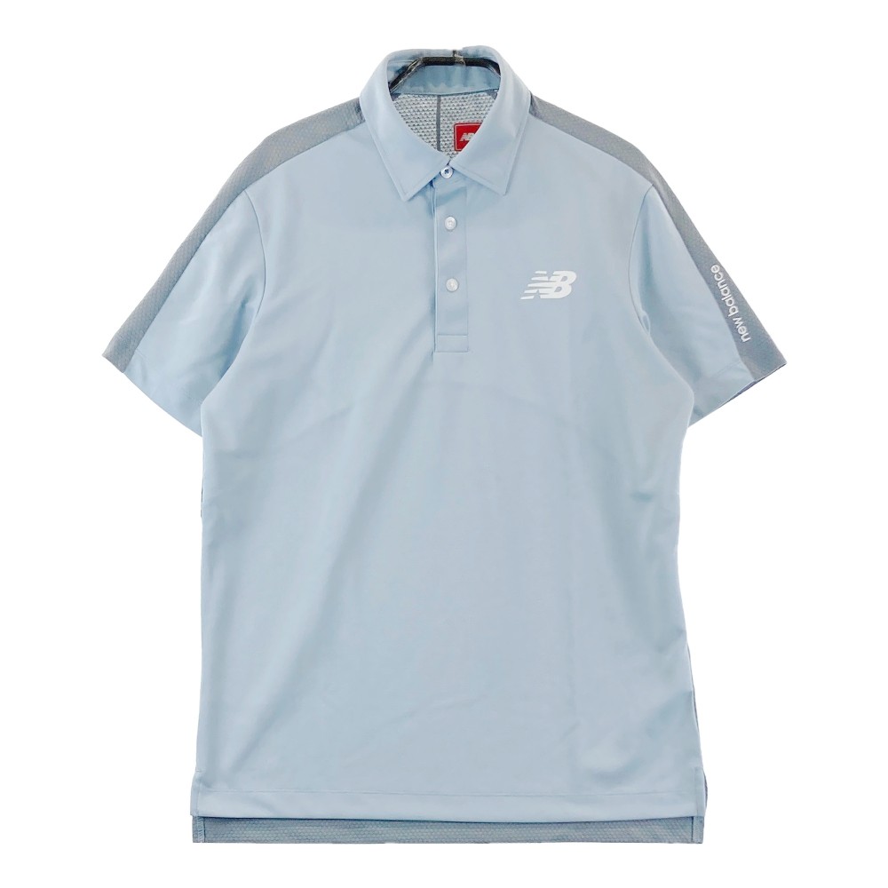 NEW BALANCE ニューバランス 2022年モデル 半袖ポロシャツ ブルー系 4 【中古】ゴルフウェア メンズ