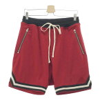 fear of god フィアオブゴッド FIFTH COLLECTION Mesh Drop Crotch Short ハーフパンツ レッド系 S 【中古】メンズ