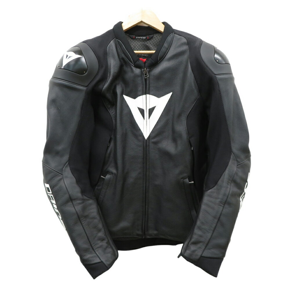 楽天中古ゴルフウェア通販STSTDAINESE ダイネーゼ レザージャケット SPORT PRO ブラック系 48 【中古】バイクウェア メンズ