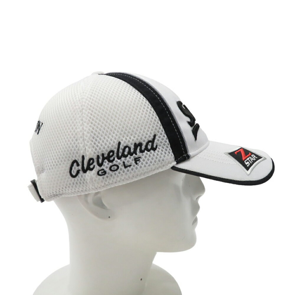 SRIXON スリクソン Cleveland　GOLF メッシュキャップ ホワイト系 56-60 【中古】ゴルフウェア