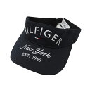 TOMMY HILFIGER GOLF トミー ヒルフィガーゴルフ 2023年モデル サンバイザー ネイビー系 57cm 【中古】ゴルフウェア