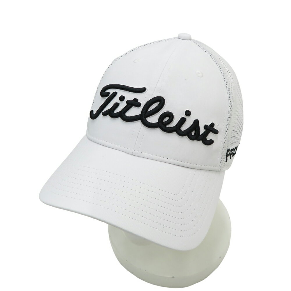 TITLEIST タイトリスト メッシュキャップ ホワイト系 57-59 【中古】ゴルフウェア